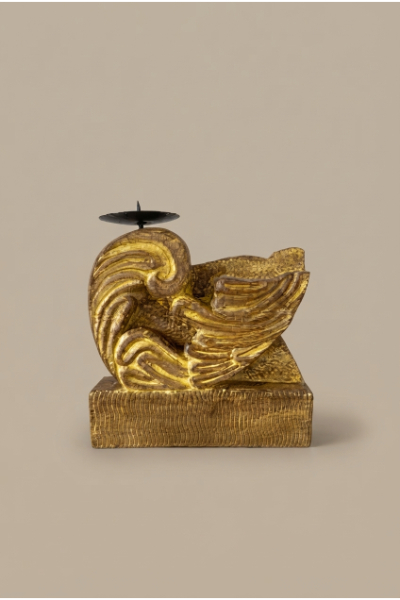 Candle Holder - The Swan - Yellow